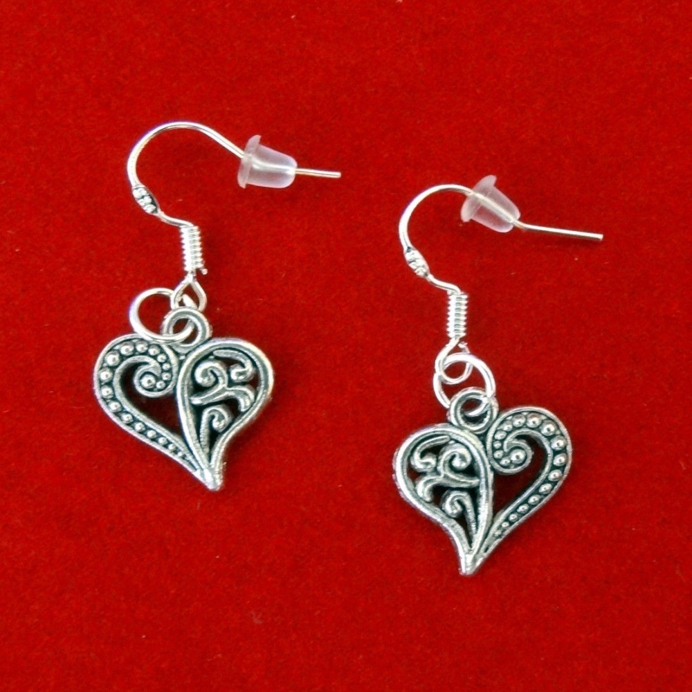Victorian Heart Earrings